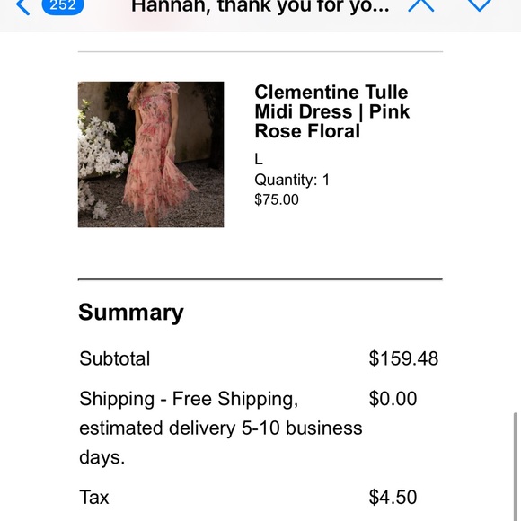 Baltic Born Pink Floral Midi Dress - Picture 7 of 8